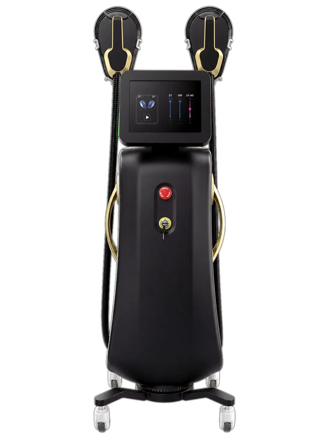 Professional 4 Handle Body Sculpting Machine EMS Muscle Building &amp; Fat Reduction Plushape EMS Body Contouring System