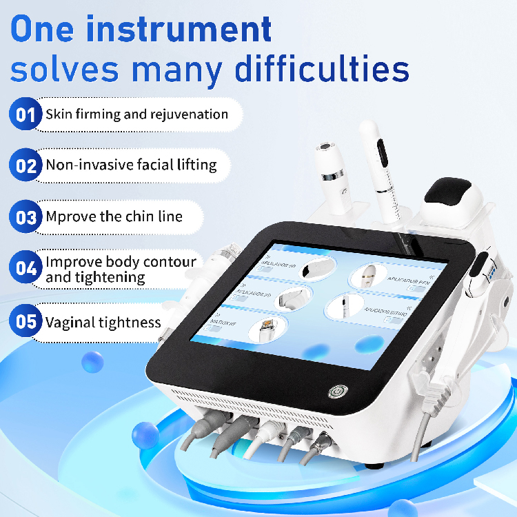 Best Selling 5 in 1 HiFi RF Microneedle Machine Anti-Wrinkle RF Fractional Microneedle Skin Tightening Scar Acne Removal Machine