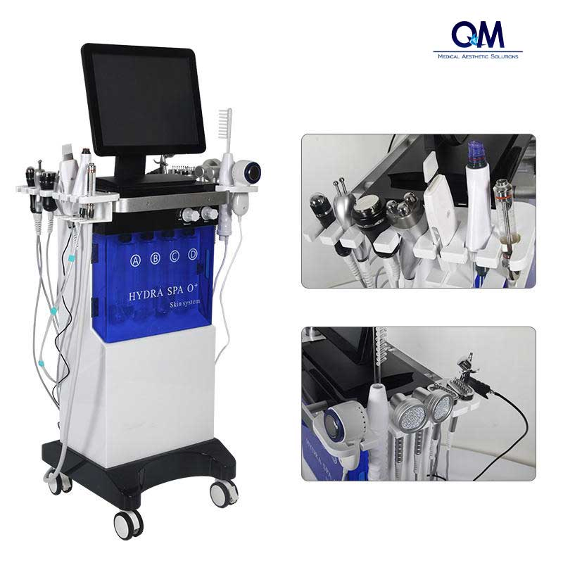 14 in 1 Hydro Microdermabrasion Facial Machine Aqua Peel Oxygen Facial Skin Care Deep Cleansing Dermabrasion Machine