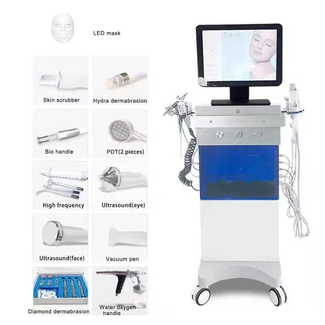 8 in 1 Hydro Facial Skin Exfoliation Oxygen Jet Peeling Microdermabrasion Beauty Machine