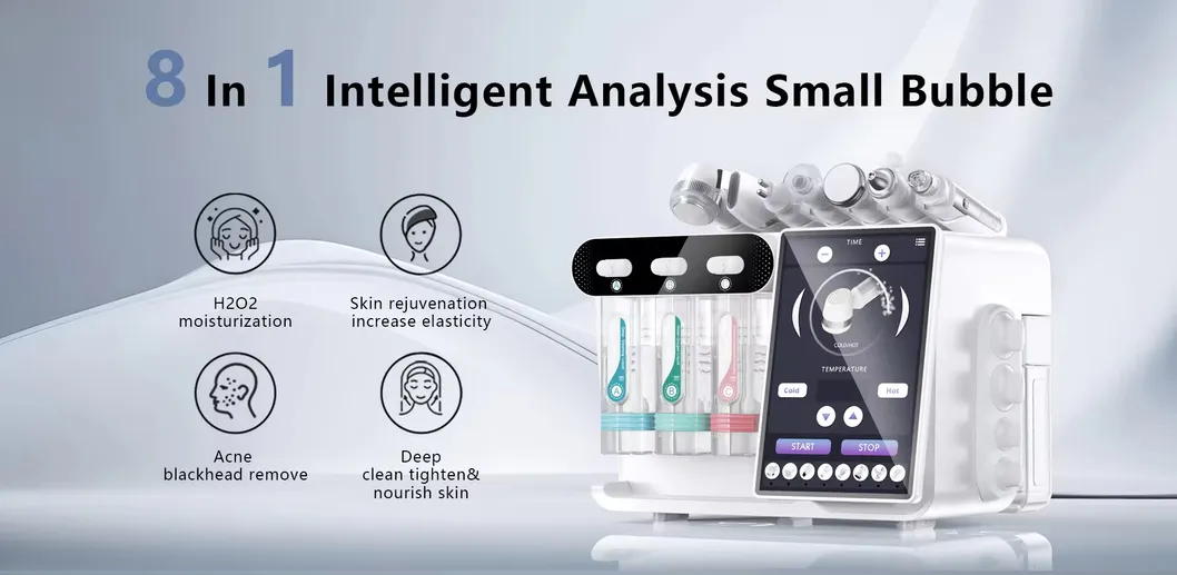 Hydro Bubble Skin Beauty Machine with Skin Analysis