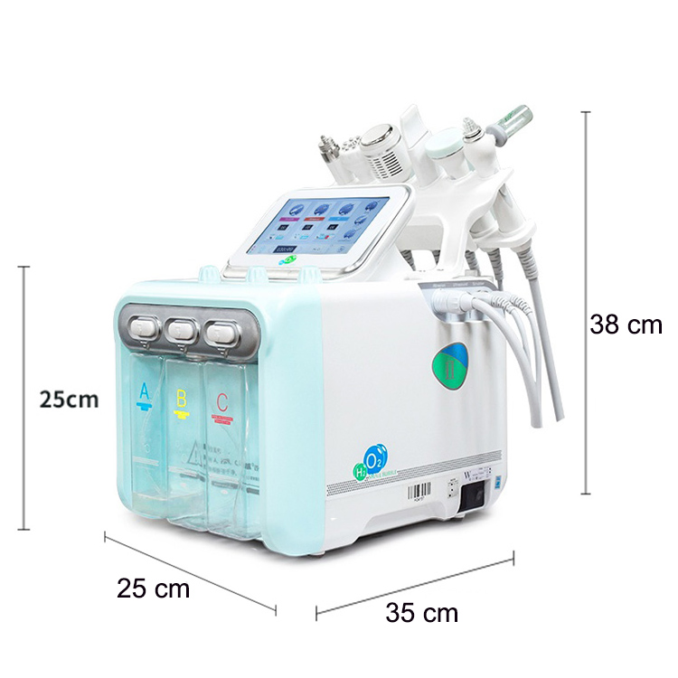 Top Sale Facial Care 6 in 1 H2O2 Facial Machine Hydro Microdermabrasion Facial Machine H2O2 Aqua Peel Facial Machine