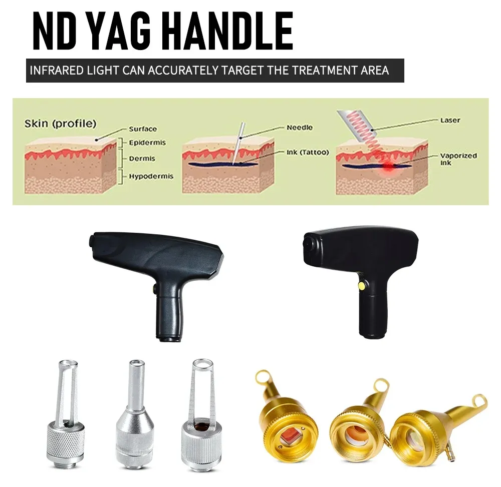 Multifunction 3 in 1 IPL ND YAG Diode Laser Ice Platinum Hair Removal Tattoo Removal Machine 3 Wavelength