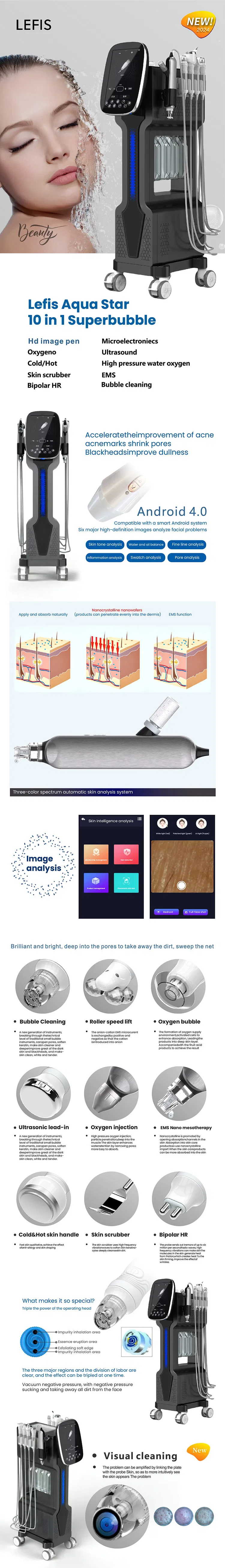 Hydro Hydra Diamond Aqua Peel Facial Jet Peel Hydrodermabrasion Microdermabrasion Machine UK/EU/Us/Za/Cn Plug Types