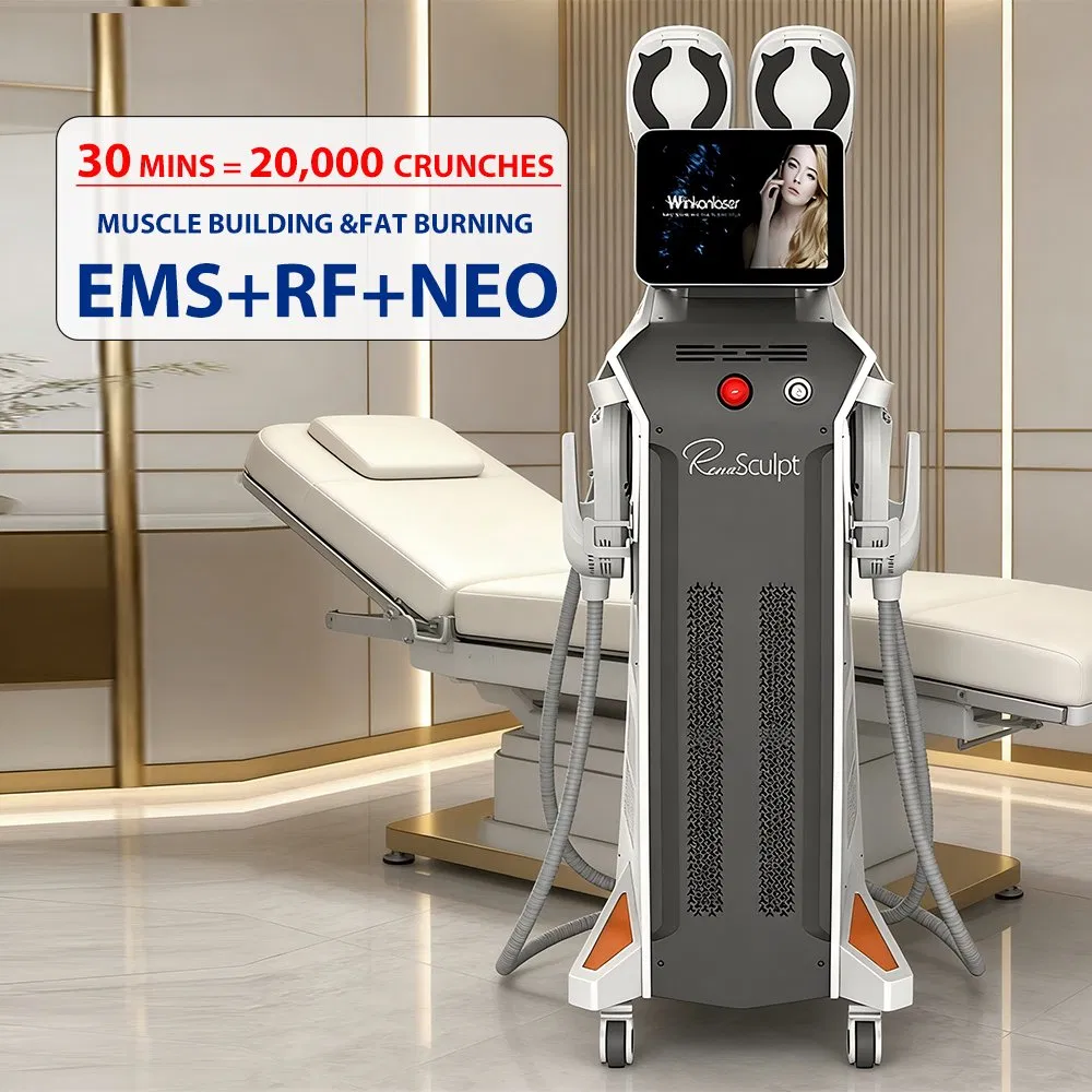 Beauty Products EMS +RF 5 Handle Slimming EMS Body Sculpting Machine