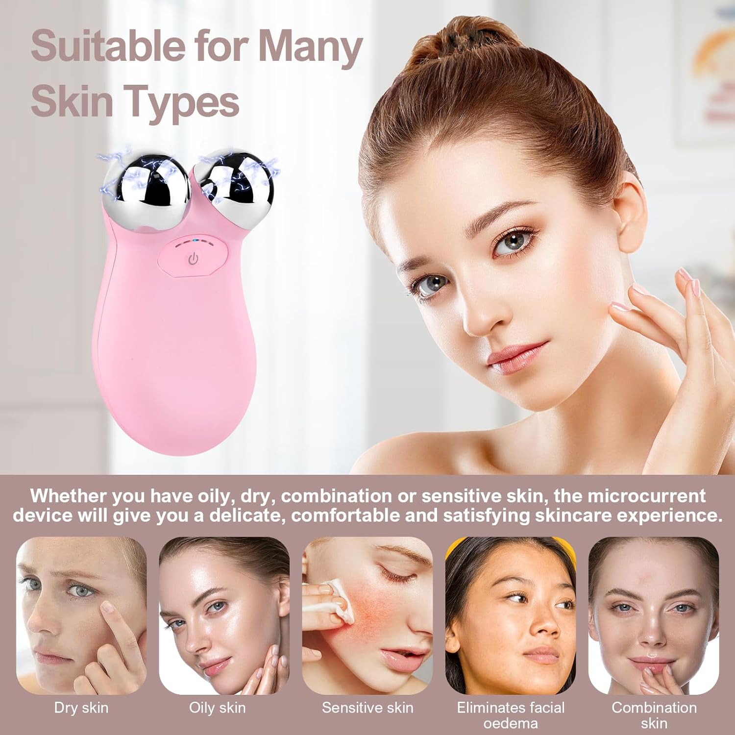 Mini Microcurrent Face Lift Device and Facial Sculpting Massager Microcurrent Facial Devices for Skin Rejuvenation