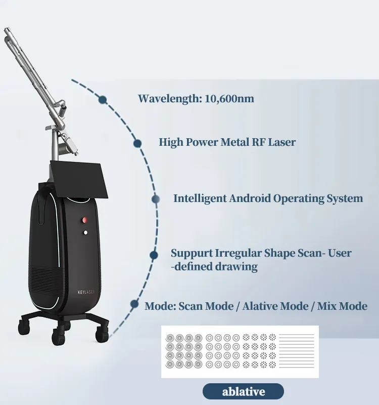 Fractional CO2 Laser for Skin Resurfacing Stretch Mark Scar Laser Removal Vaginal Rejuvenation