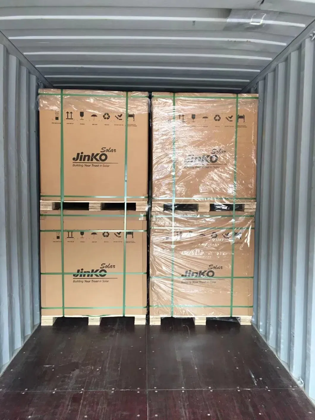 Solar Panels Loading inside Container