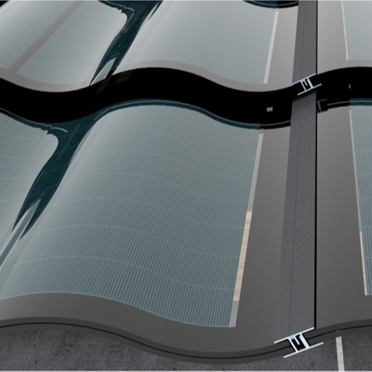 SANGSolar 30W 32W Solar Panel Tile Fashion Roof Solar Panel Tile Double-Glass Roof Solar Tiles Series Energy