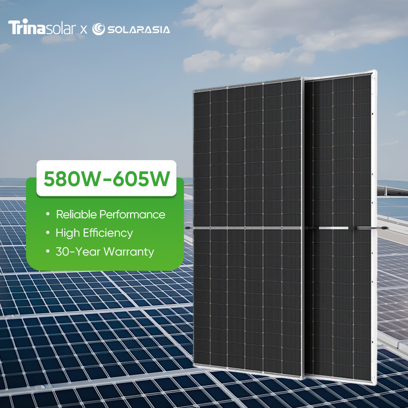 Wholesale Trina Solar Panel 580W 585W 590W 600W 605W Tsm-Neg19RC. 20 Mono Solar Panel or Commercial Rooftop Solar System