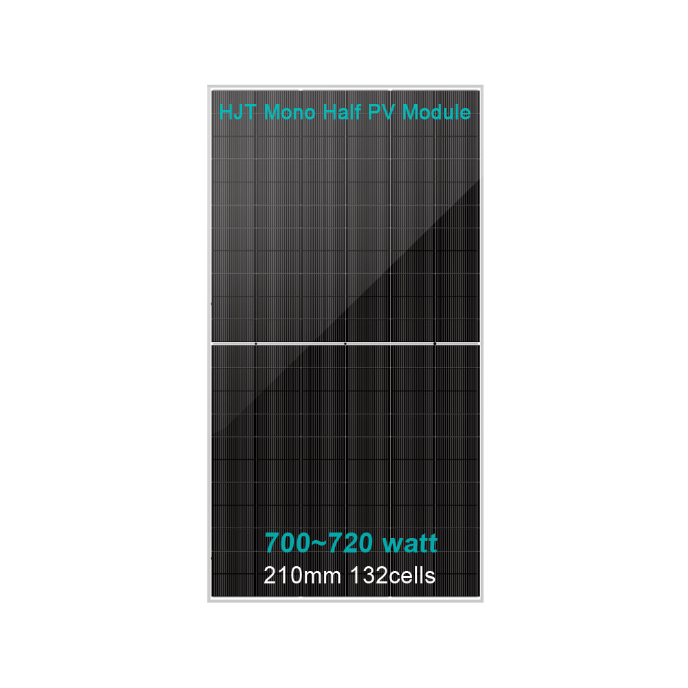 Utility-Scale JOYVOIT HJT Solar Module 700W~730W 210mm HJT Mono Half Cell Double Glass Bifacial BIPV CE TUV RoHS