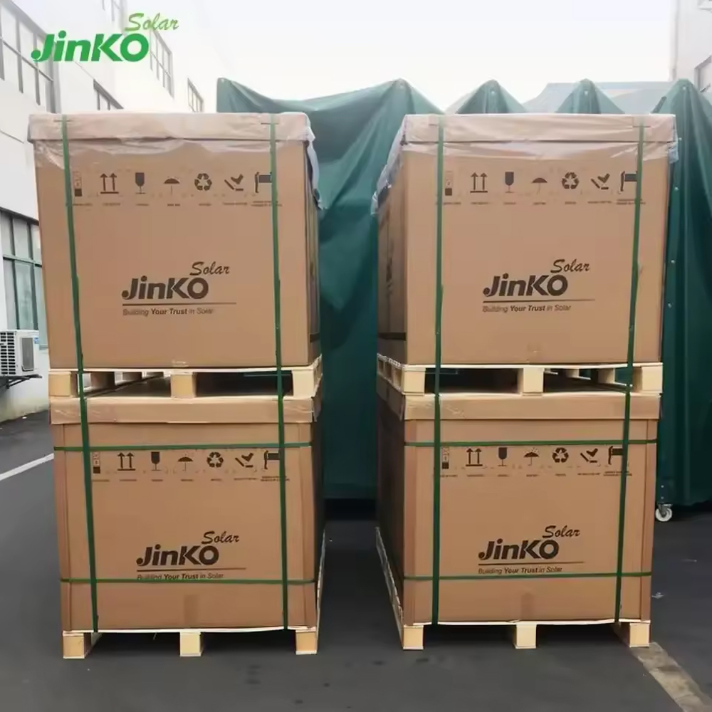 JINKO Tiger Neo N-Type Solar Panel 54HL4R(V) 430W/440W/450W Full Black PV for Home Use PERC and Topcon Technology