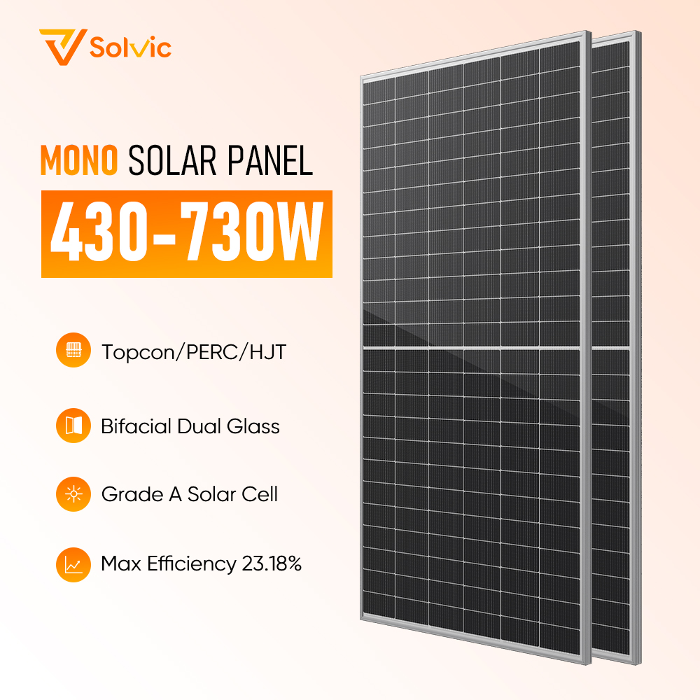 Heavy Duty 680W 700W 720W N-Type for Half Cell Double-Glass Panel Salt Mist &amp; Ammonia Resistant for Coastal Areas