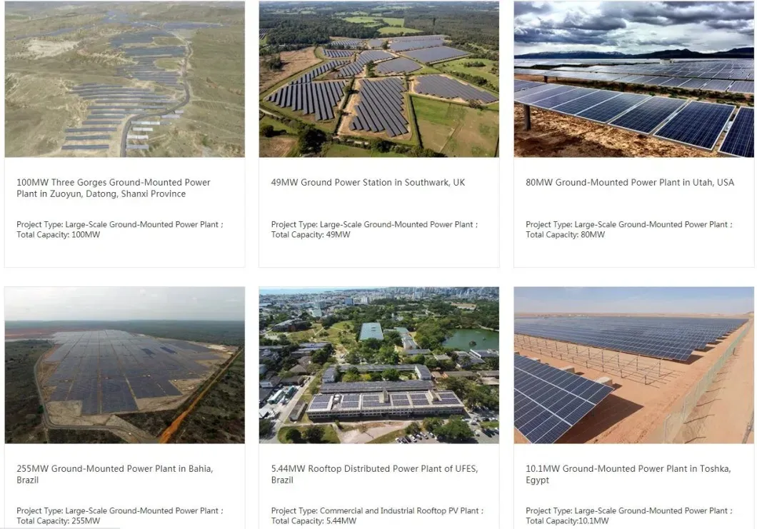 Large Scale Commercial Solar Plant Station