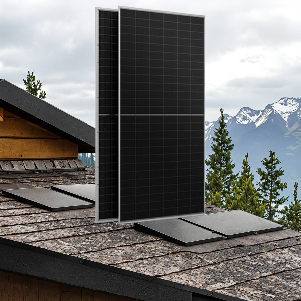 550w 600w 700 Watt Solarpanel PV Module Black Frame Double Glass 182mm Topcon Half Cells Roof System Tier 1 Mono Solar Panels