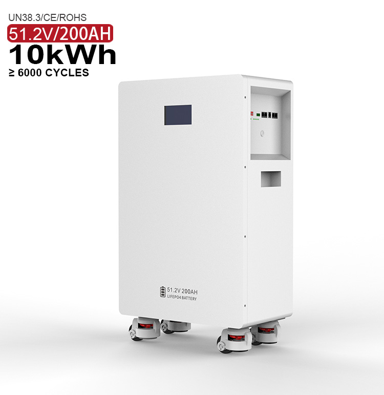 Wall Mounted Tower Style LiFePO4 5.12KWh 51.2V 200Ah CAN Off-grid House Farm Solar Power Energy Storage System