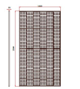 670W 210mm Bifacial Series 132 Cell Half Cut Technology Solar Panel