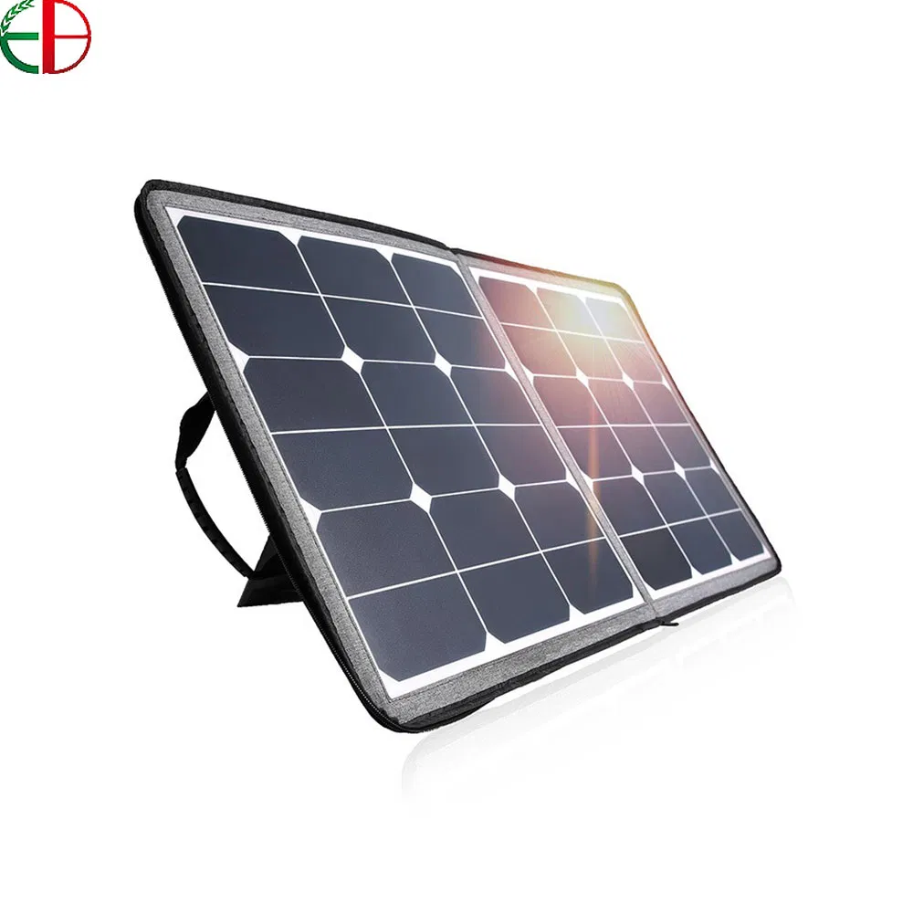 TUV, CE, SGS Half Cell Poly PV Fold Flexible Black Monocrystalline Polycrystalline Module Mono Industry Use Solar Energy Power Panel with 15 Years Warranty
