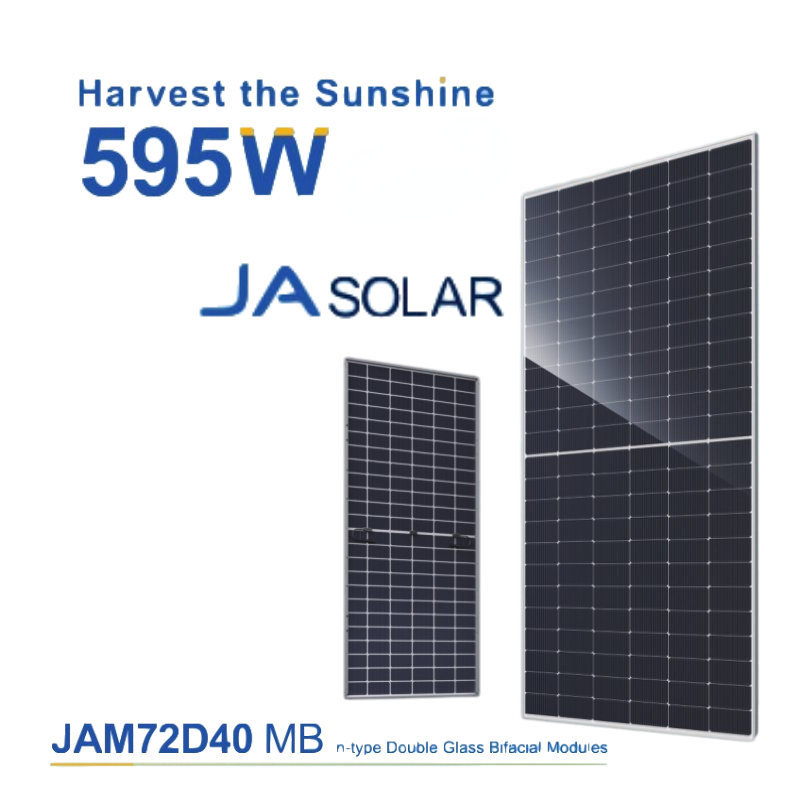 Jasolar 570 595W High Efficiency Solar Panel with 26% Conversion for Residential and Commercial Roofs