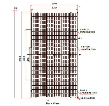 670W 210mm Bifacial Series 132 Cell Half Cut Technology Solar Panel
