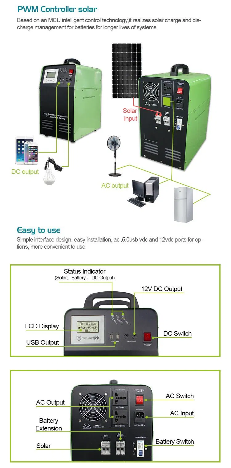 2kw 6kw Solar System off Grid 3kw 4kw 5kw Solar Panels 1000W Price for Home House Electricity