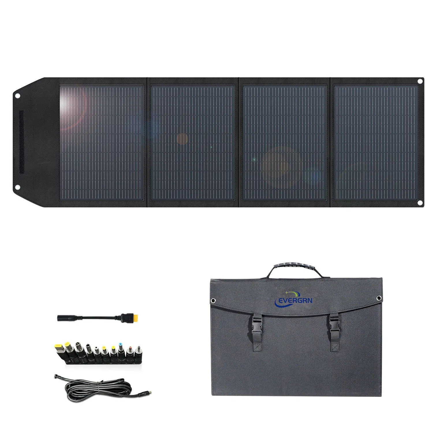 120 Watt Super Lightweight Foldable Mobile Solar Panel Suitcase for Travel Camping