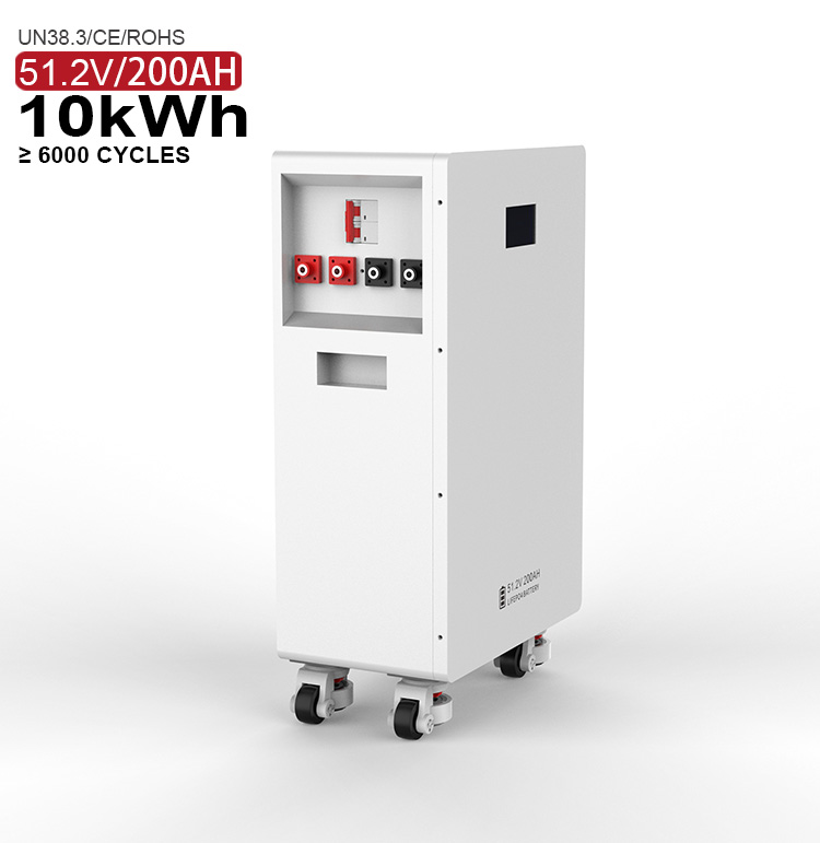 Wall Mounted Tower Style LiFePO4 5.12KWh 51.2V 200Ah CAN Off-grid House Farm Solar Power Energy Storage System
