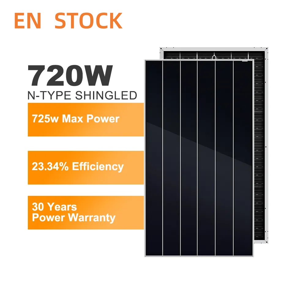 High Efficiency 710W-750W N Type Monocrystalline Bifacial PV Solar Panels Utility Scale Power Station Projects