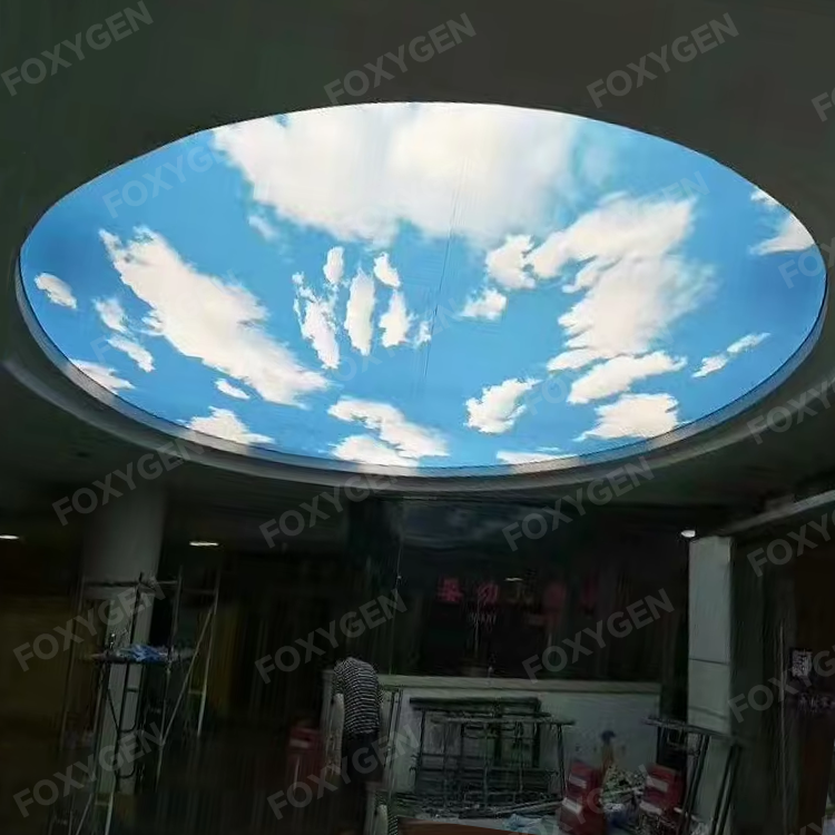 15 Year Quality Guarantee Pre-stretched Double Layer Panels Architect Blue Sky Ceilings Pvc Membrane Foil Stretch Ceilings