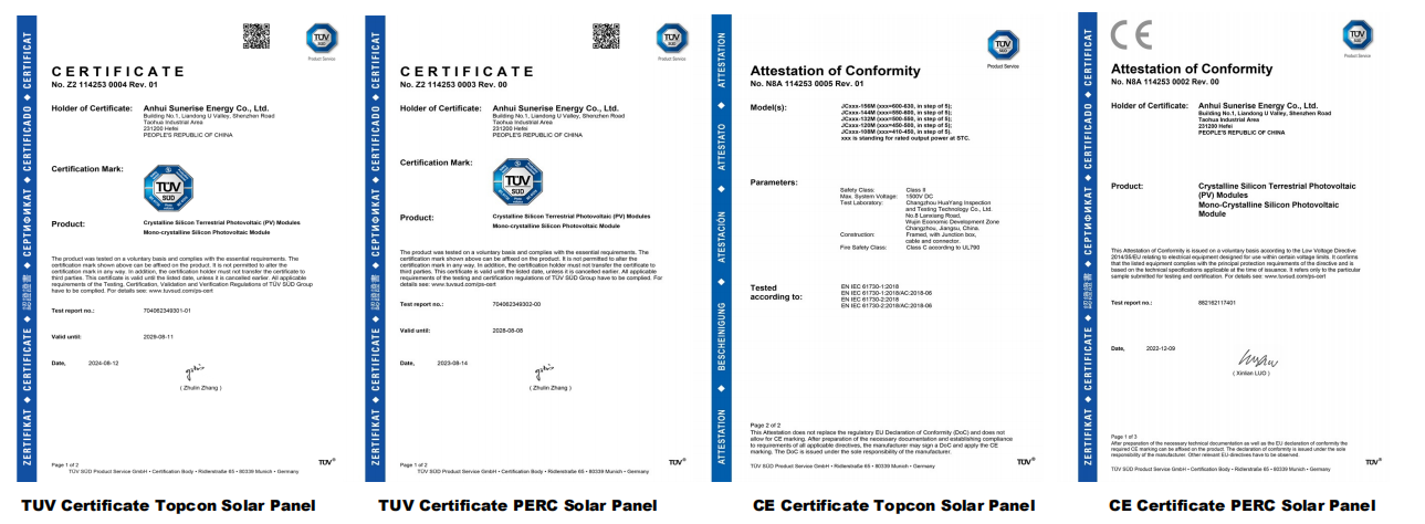 N-Type for PV Module Solar Photovoltaic Panels 480W-500W 182mm Mono Facial All Black Solar Panels