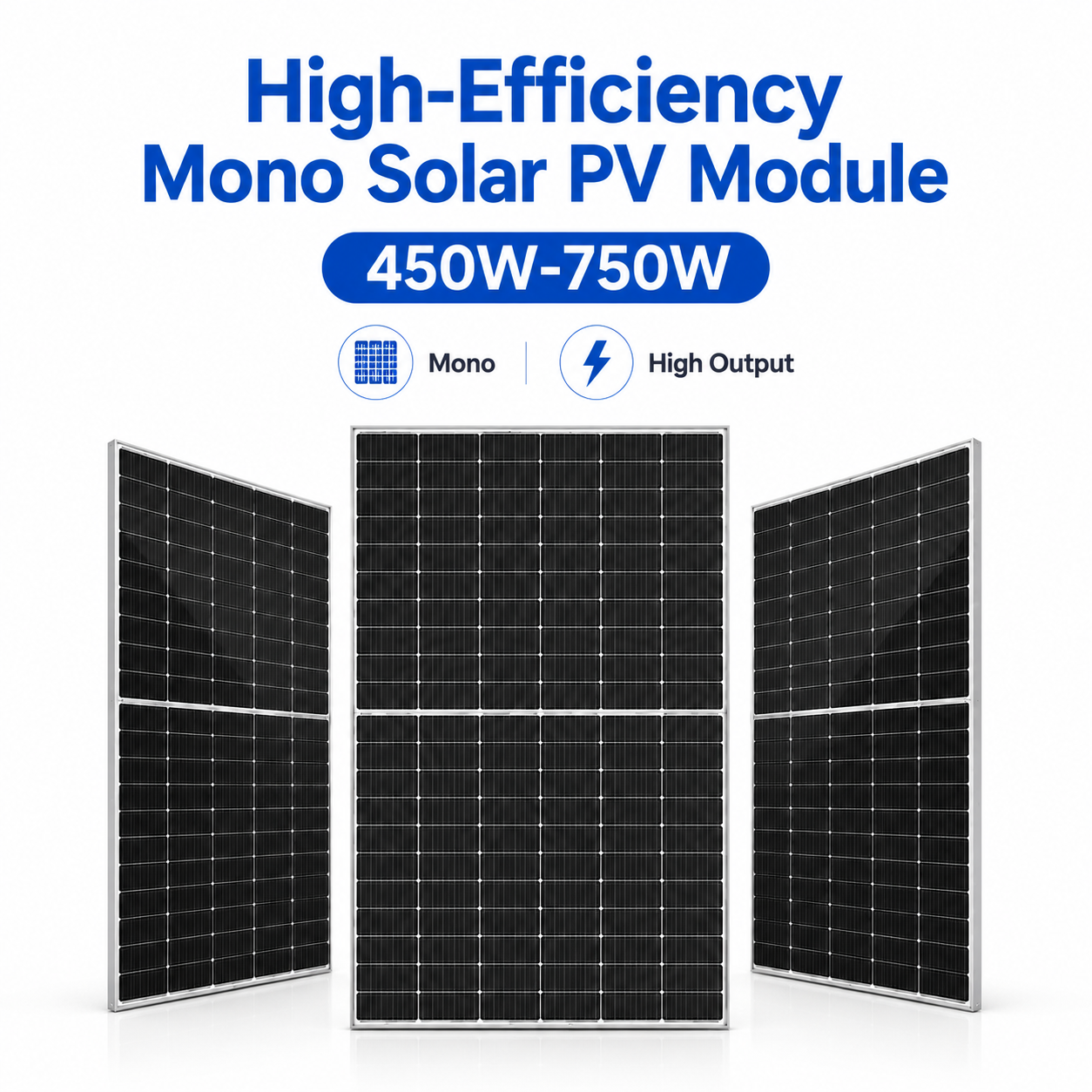 Photovoltaic Solar Panel 500 Watt 720w Solar Panels Dual Glass 550 W Bifacial Solar Panel