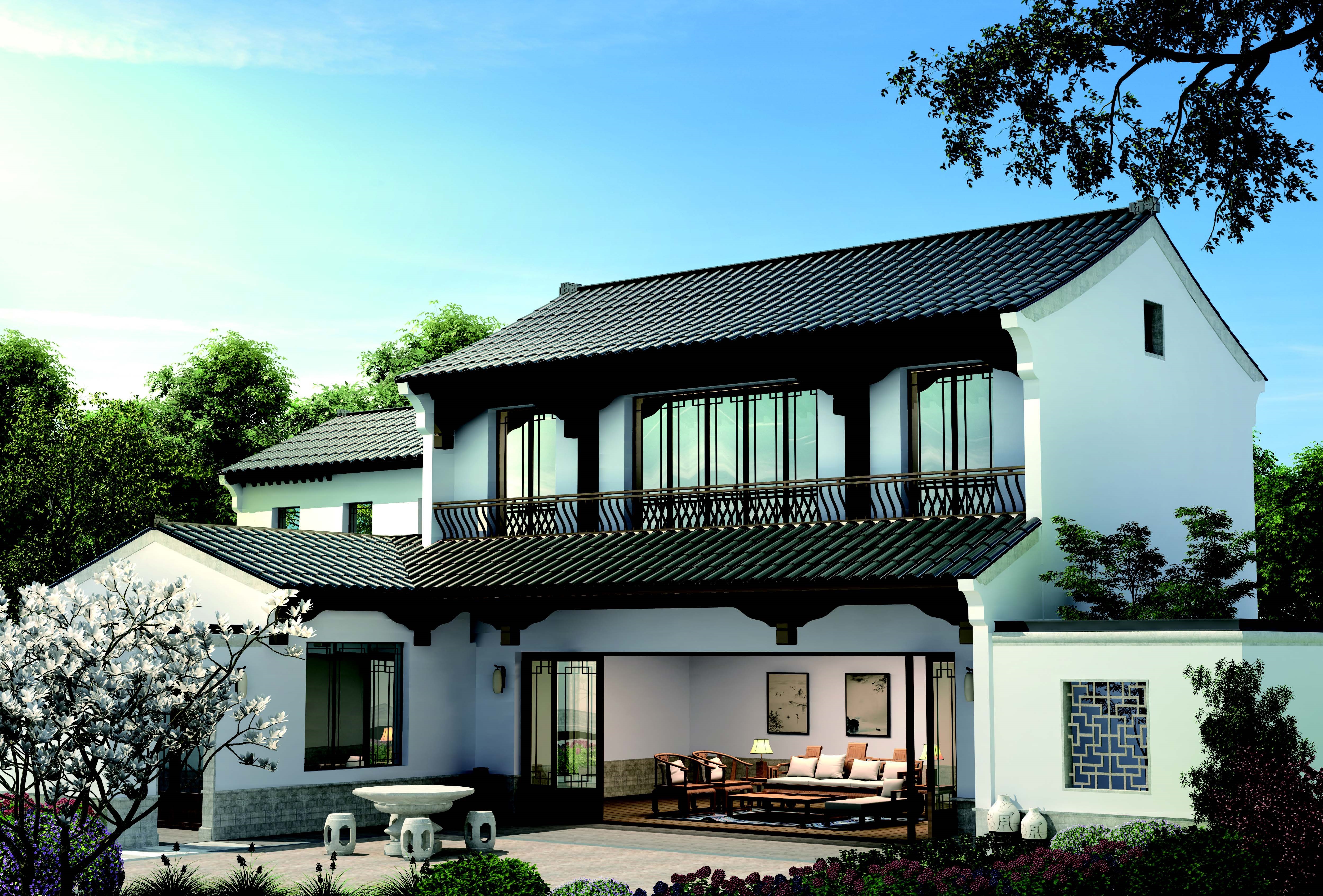 SANGSolar 30W 32W Solar Panel Tile Fashion Roof Solar Panel Tile Double-Glass Roof Solar Tiles Series Energy