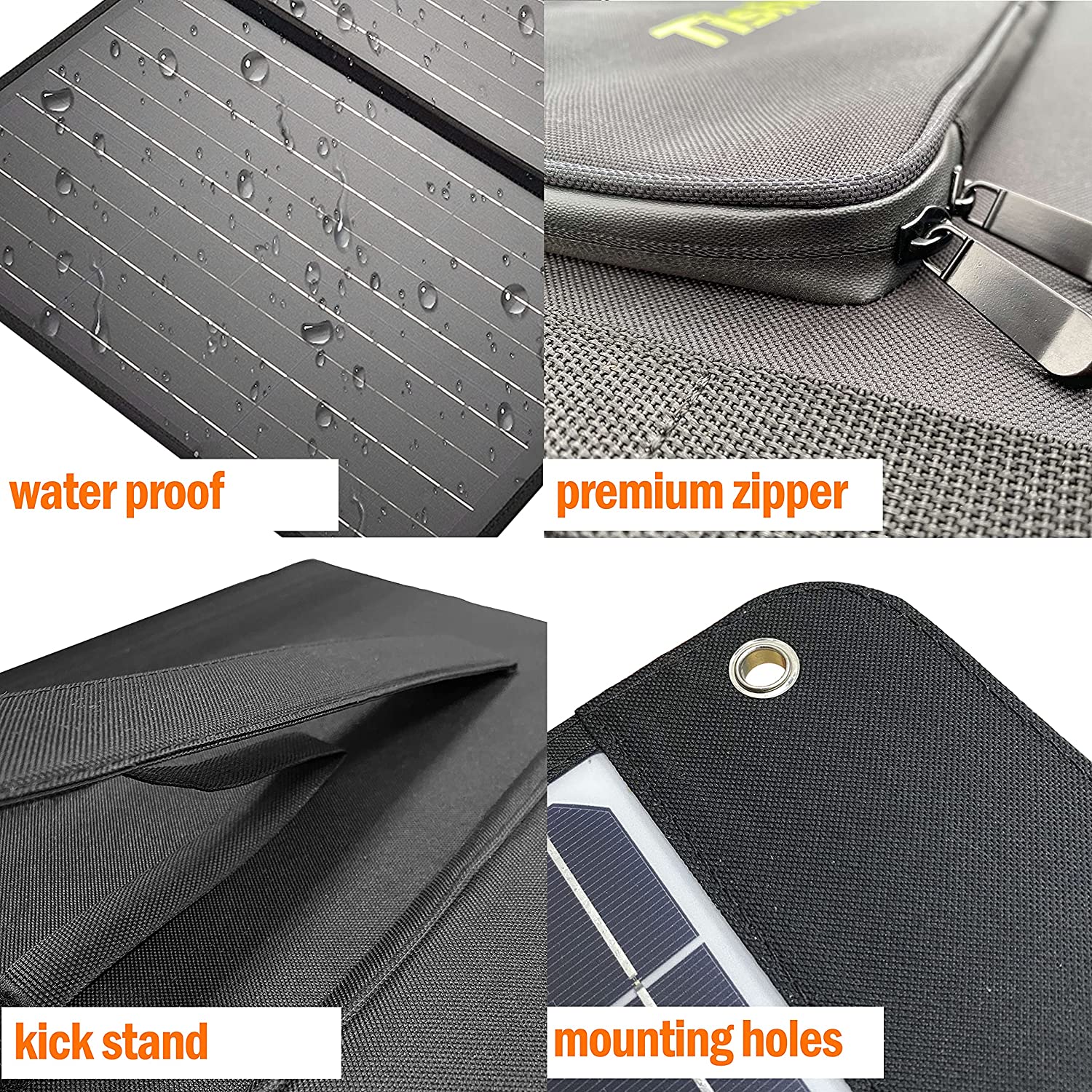 Waterproof All Black 100w 120w 150w Portable Mono Solar Panel Outdoor Foldable Solar Panel