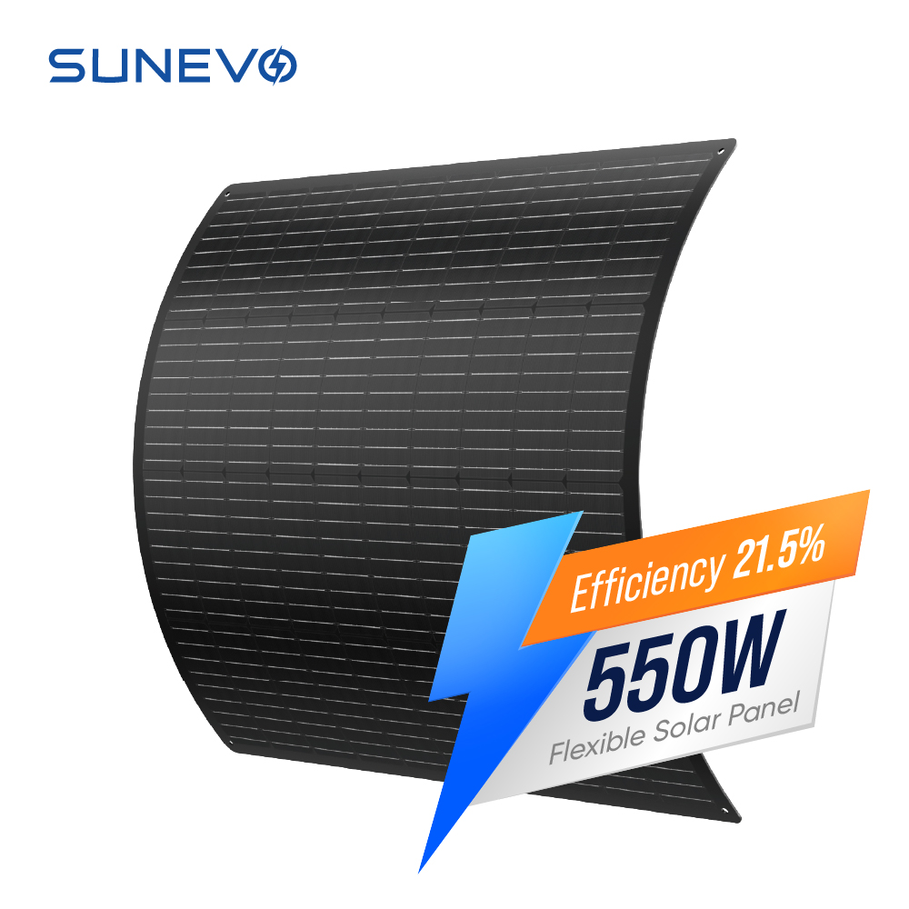 SunEvo Monocrystalline Flexible Solar Panels 100W 200W 300W 400W 500W 550W 12V Battery Charging Waterproof 30 Years Warranty