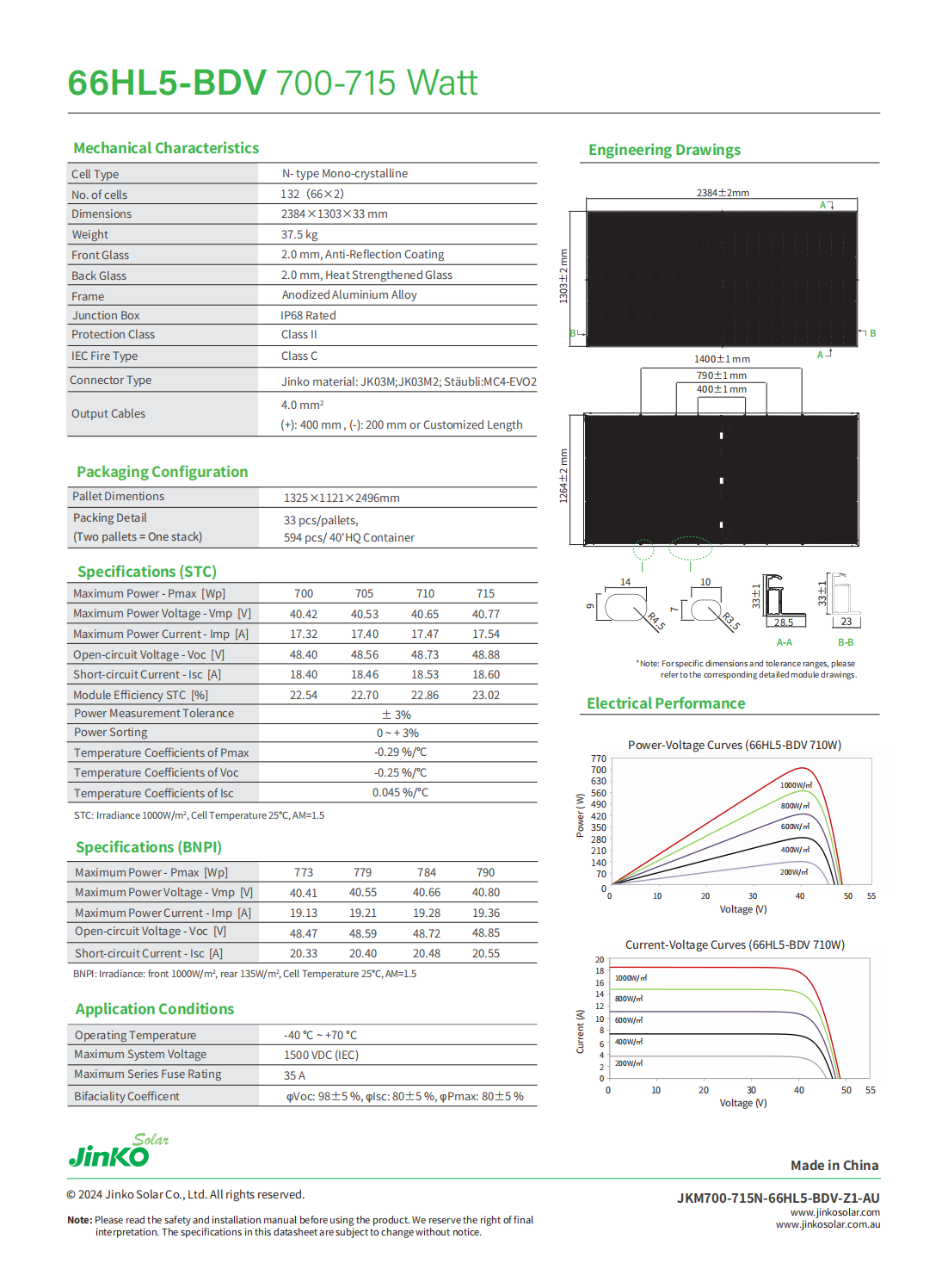 Trie 1 Solar Module Dimension