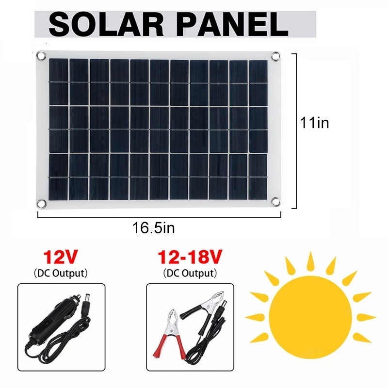 Flexible 18V Monocrystalline Solar Panel for Mobile Phone and Car Charging