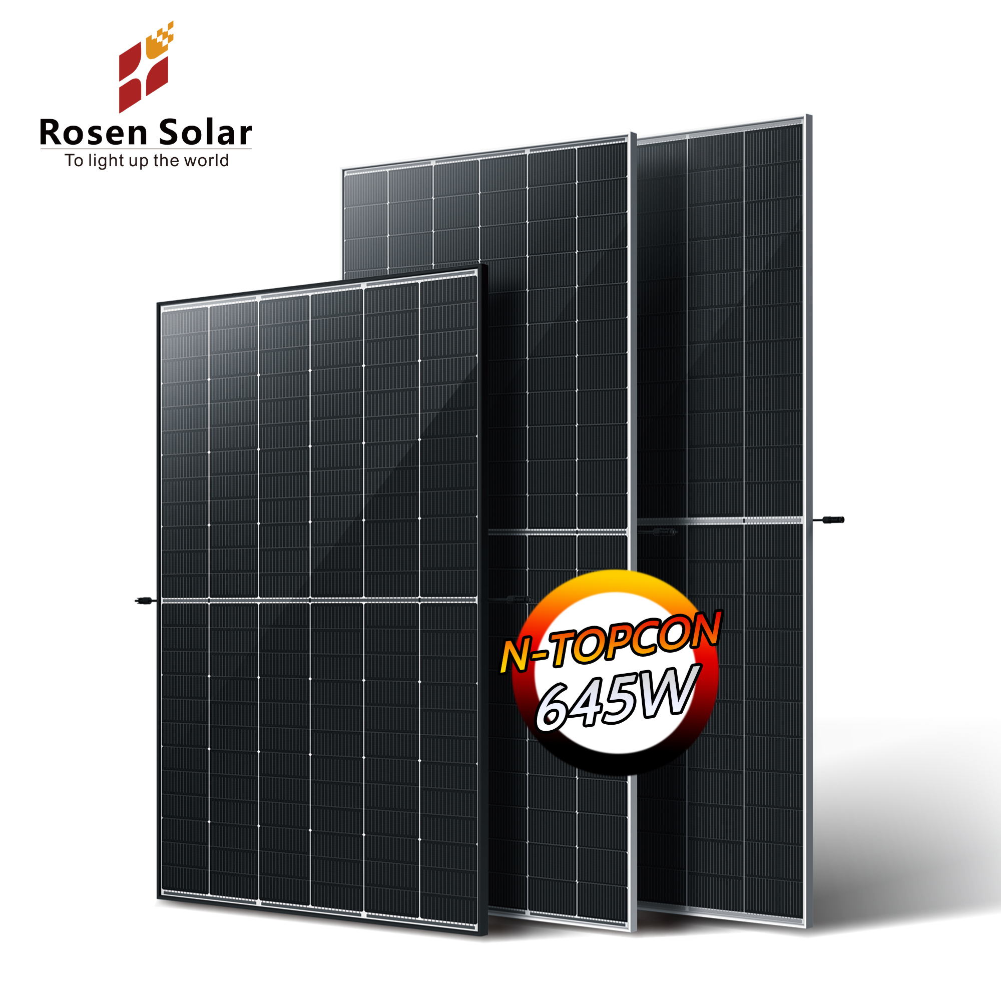 Rosen Solar Panel 650w 640w 630w 620w 610w 600w 700w Solar Module N Type Bifacial Solar Panels