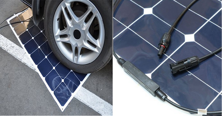 50w Solar Panel Flexible 12V Sunpower Frameless Solar Module for Outdoor RV/marine/boat Cheap Sales