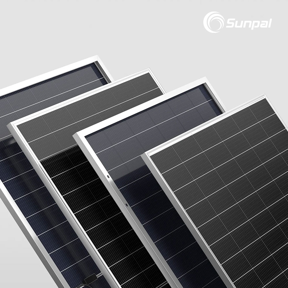 Sunpal Hjt Topcon Bifacial Glass Solar Panels Solar De 730 Watt 720w 700W N-Type Hjt Eu Warehouse Solar Panel High Power Supply
