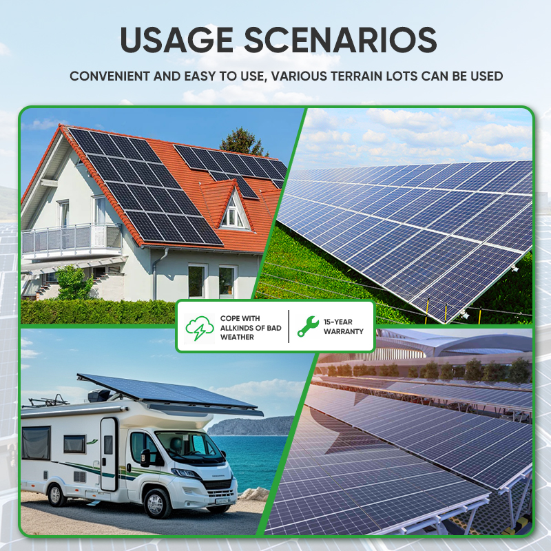 High Quality Huasun Hjt Solar Panel Mono Bifacial 610w 635w Double Glass Solar Panels for Home Use