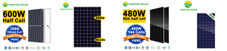 High Efficiency Hjt Bifacial Solar Panel 550w 580w 600w for Sale