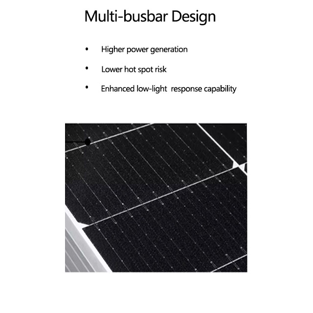 N-Type Solar Panel Systems High Quality Solar Panels 650W Single Solar Panels for Home