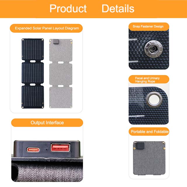 Foldable Flexible Waterproof Solar Panels Portable Energy Storage Solar Panel
