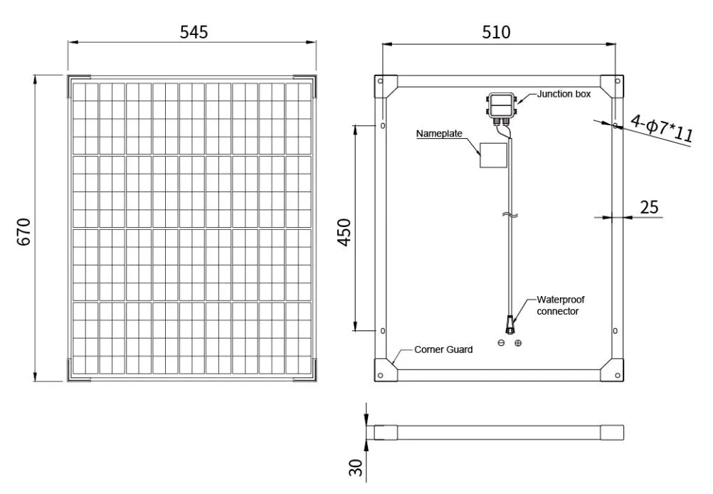 Solar Panel Electrical Specifications 1