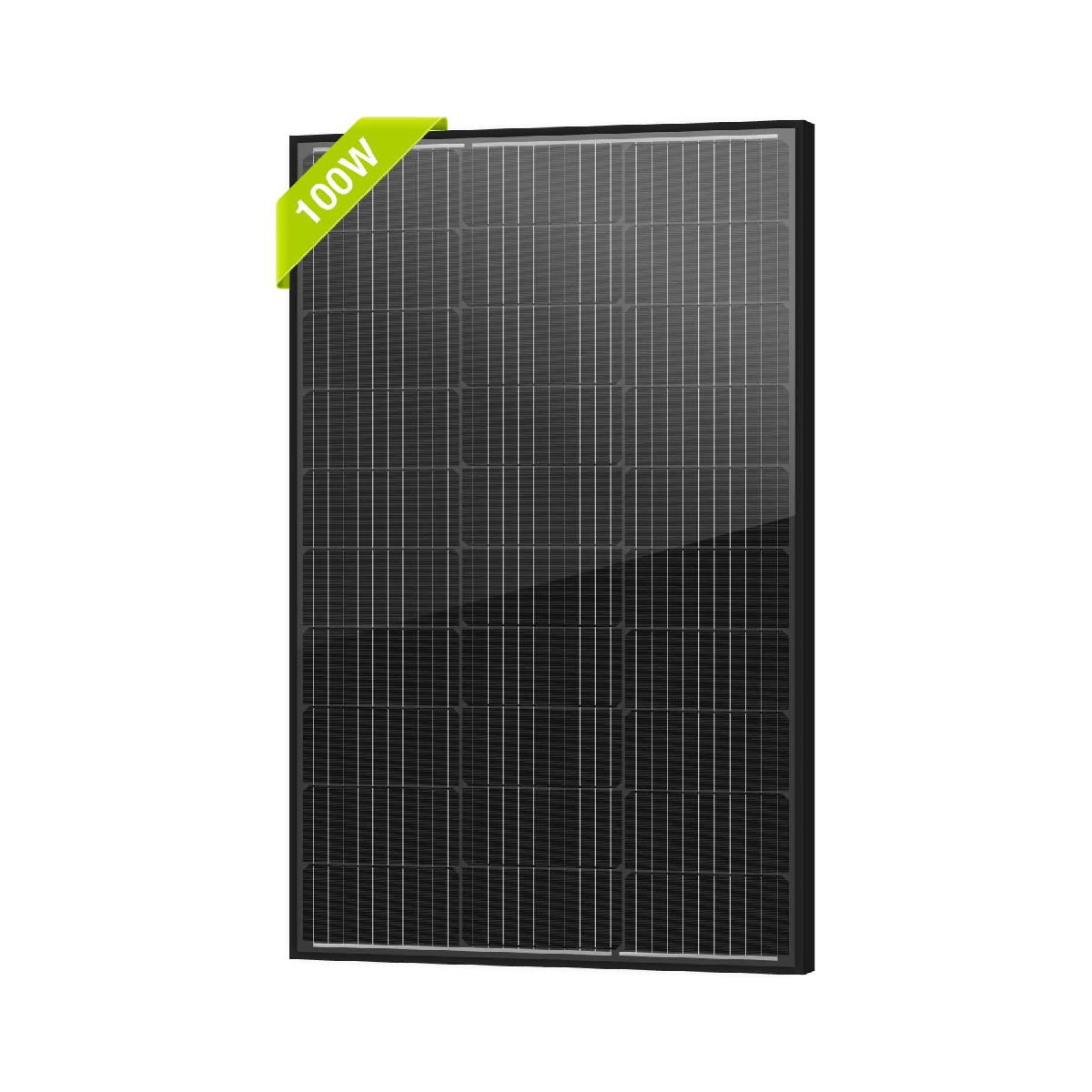 AISmartlink Bifacial 100 W 12V 10BB Monocrystalline Solar Panel High Efficiency Mono Module RV Marine Boat Off Grid