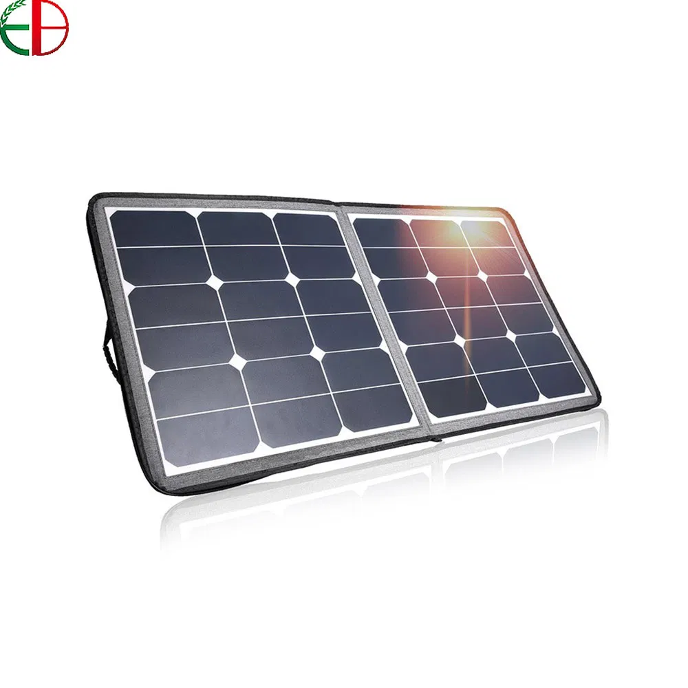 TUV, CE, SGS Half Cell Poly PV Fold Flexible Black Monocrystalline Polycrystalline Module Mono Industry Use Solar Energy Power Panel with 15 Years Warranty