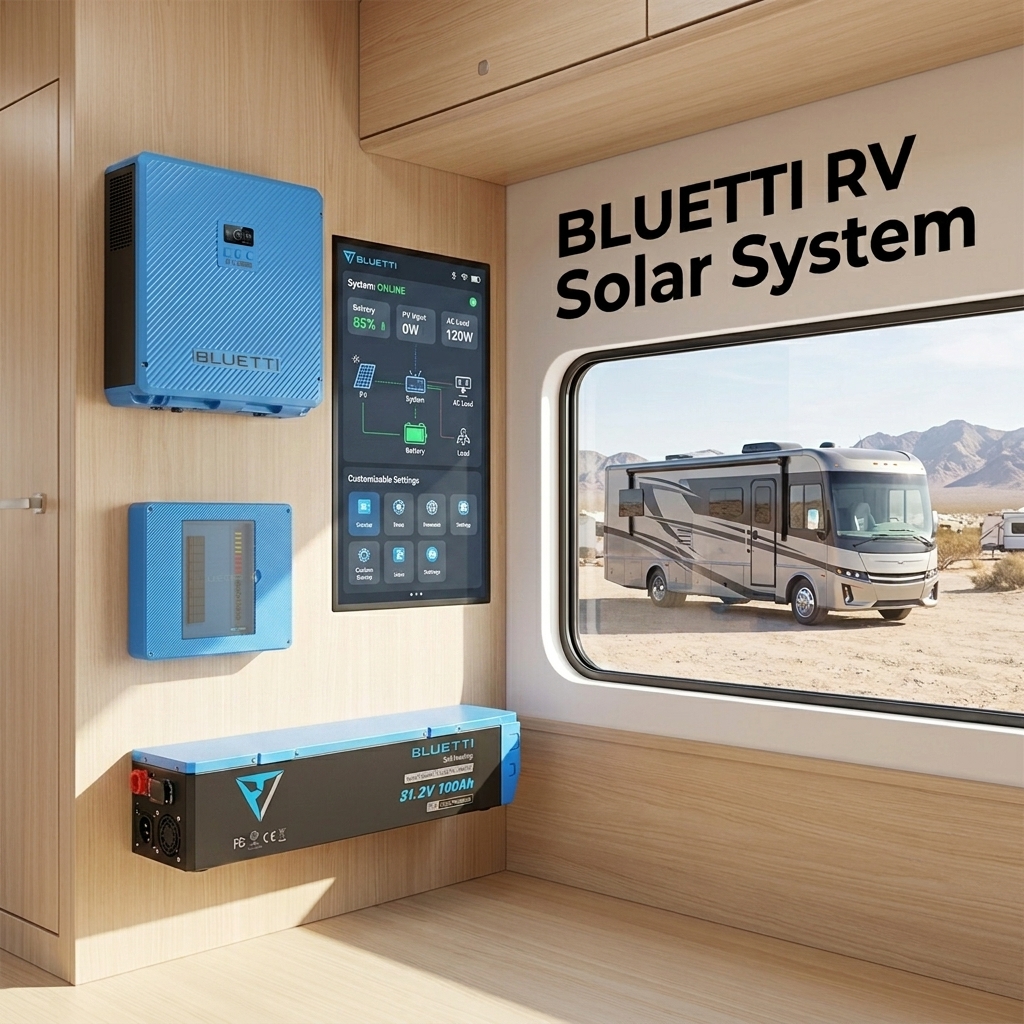 BLUETTI UL Certified RV Off Grid Solar Power System 5kVA Integrated Energy Storage For Standardized RV OEM Manufacturing