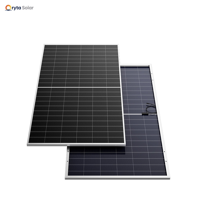 Hot Selling 700W 720W N-Type HJT Bifacial Half-Cut Shingled Solar Panels for Home Energy System