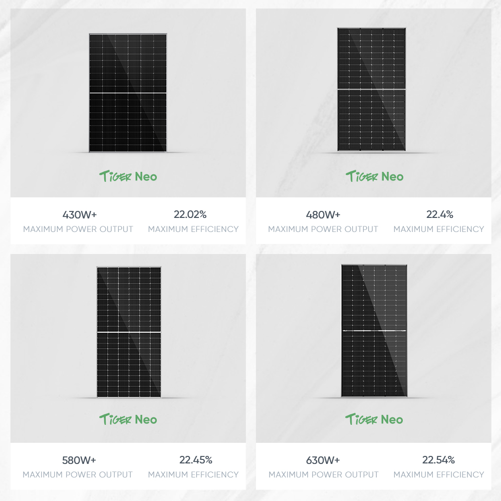 Jinko Tiger Neo N-Type Topcon Solar Panels Jinko 580W 580 Watts 585W 660W Paneles Solares Jinko N Type Solar Panels