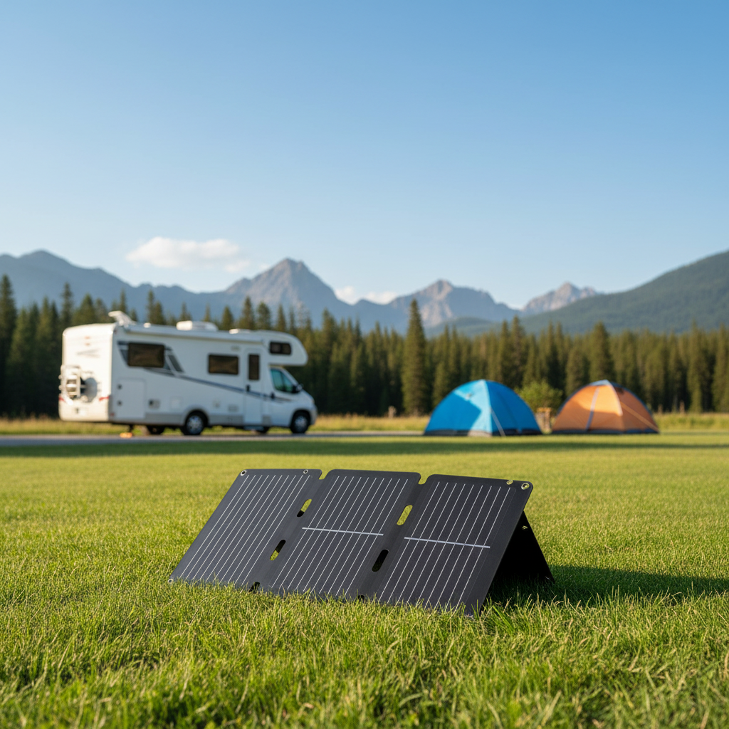 Solar Folding Camping Panel Portable Solar Power Panel Folding Solar Panel for Outdoor Portable Solar Solution Collapsible